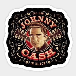 Cash in black Sticker